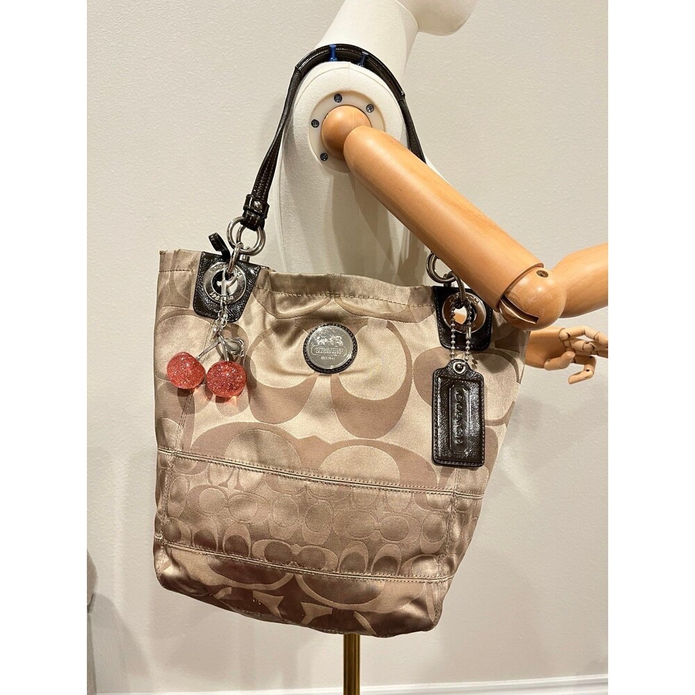 Coach Alex Signature Sateen Tote Bag